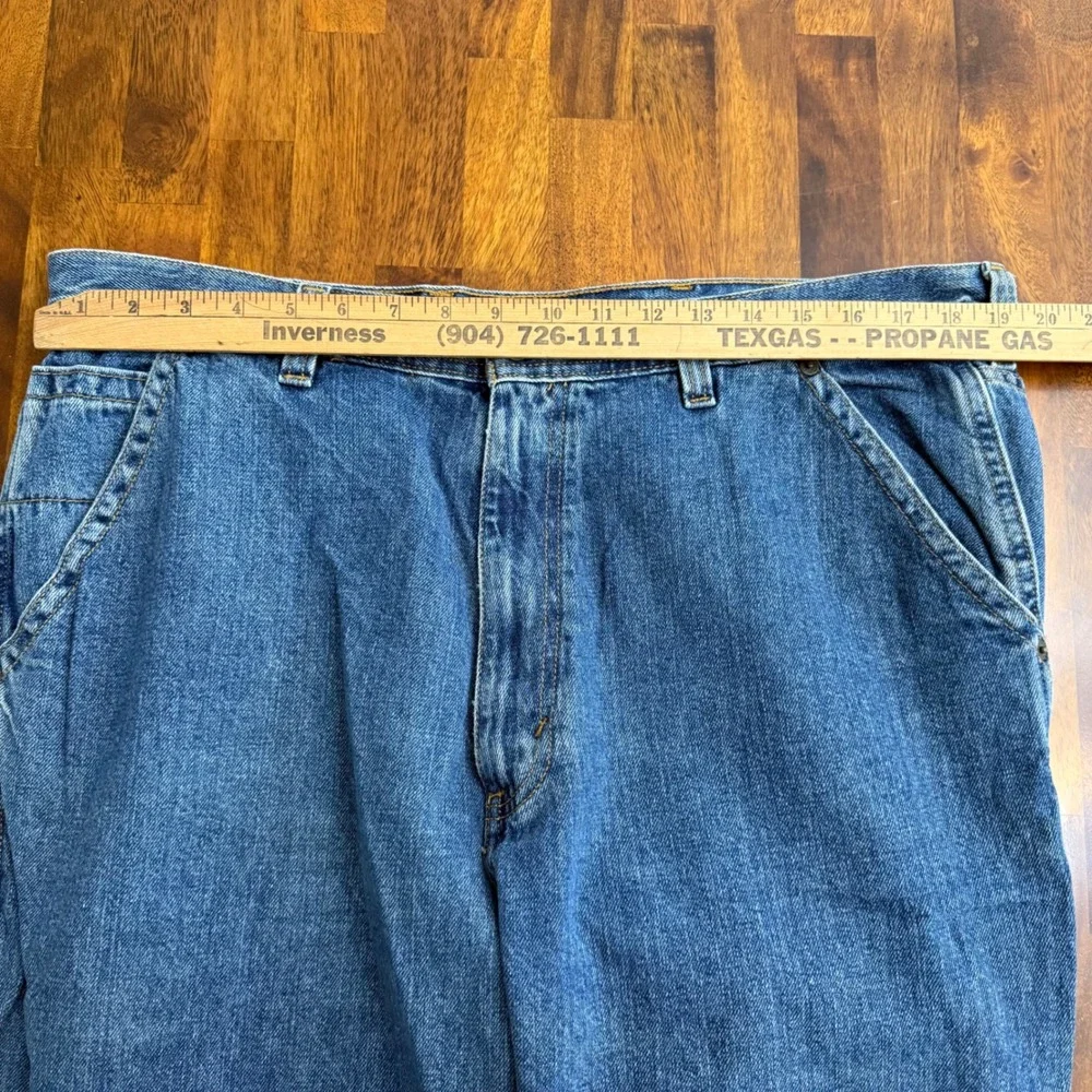 Urban Pipeline Mens Jeans 38x32 Blue Denim Carpenter Style‎ Relaxed Fit